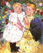 Mary Cassatt In the Garden ff oil on canvas